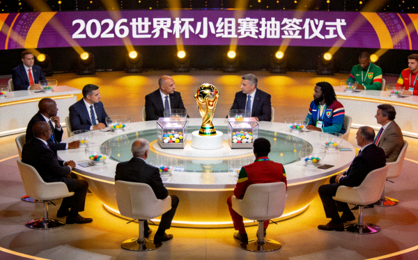 2026世界杯小组赛抽签仪式现场，各队代表齐聚